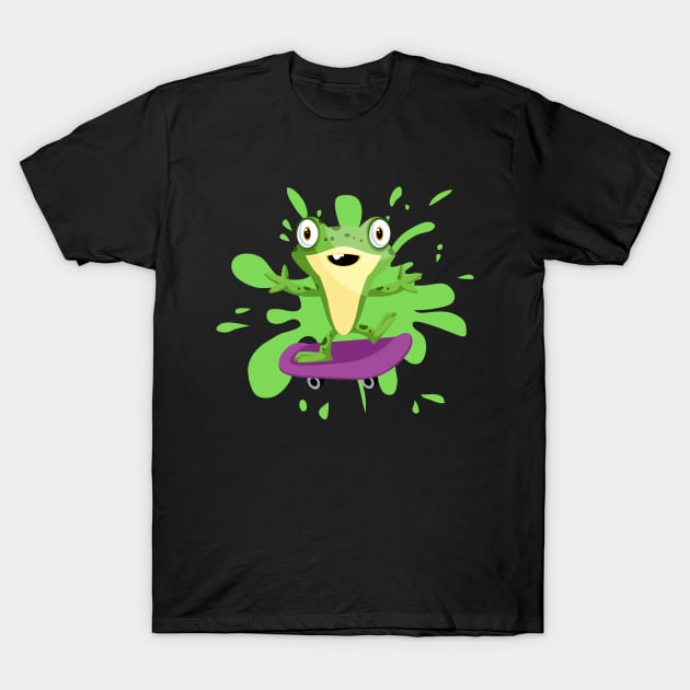 Skating frog T-Shirt by dineshv